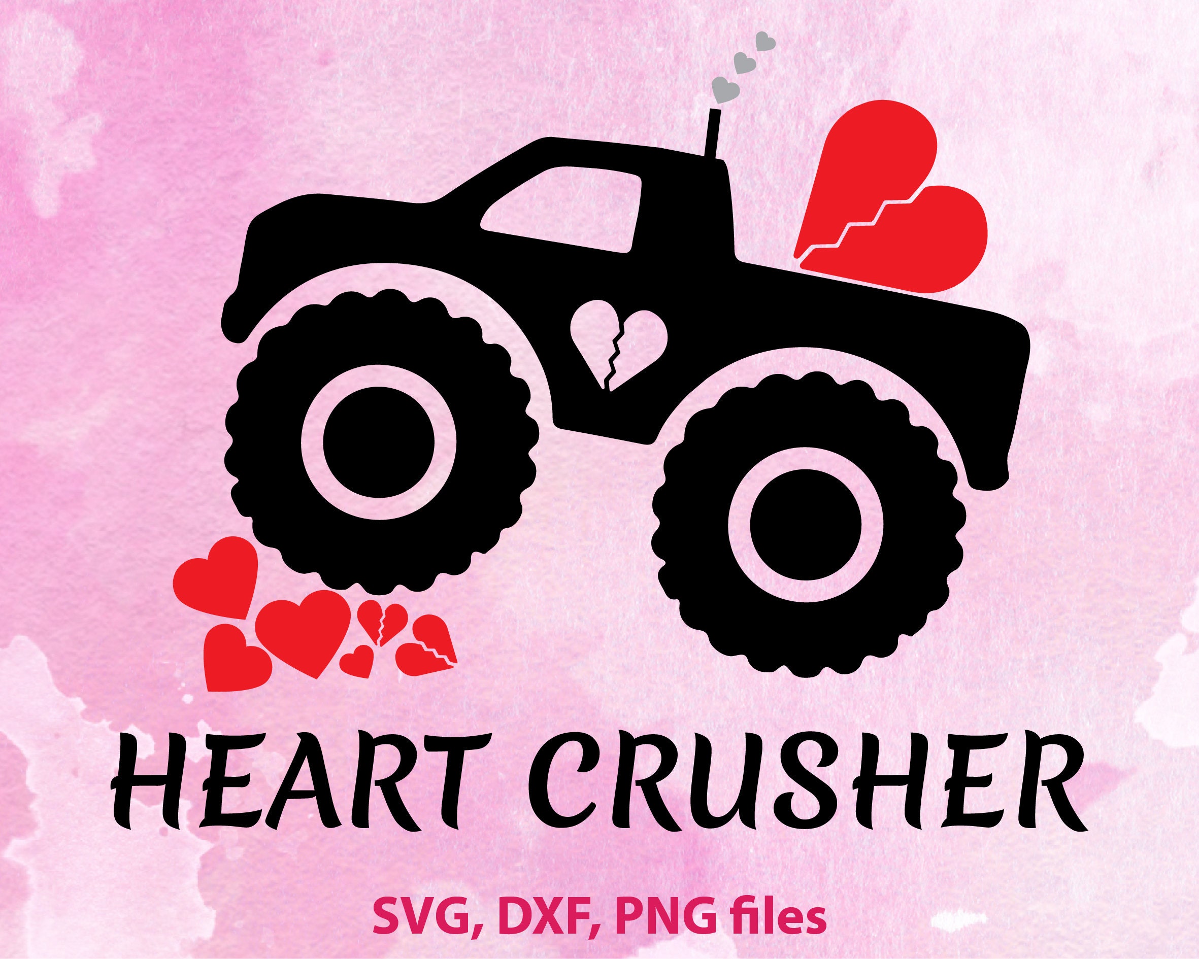 svg, Boy Valentine svg, Kids Truck SVG, Monster truck svg, Truck ...