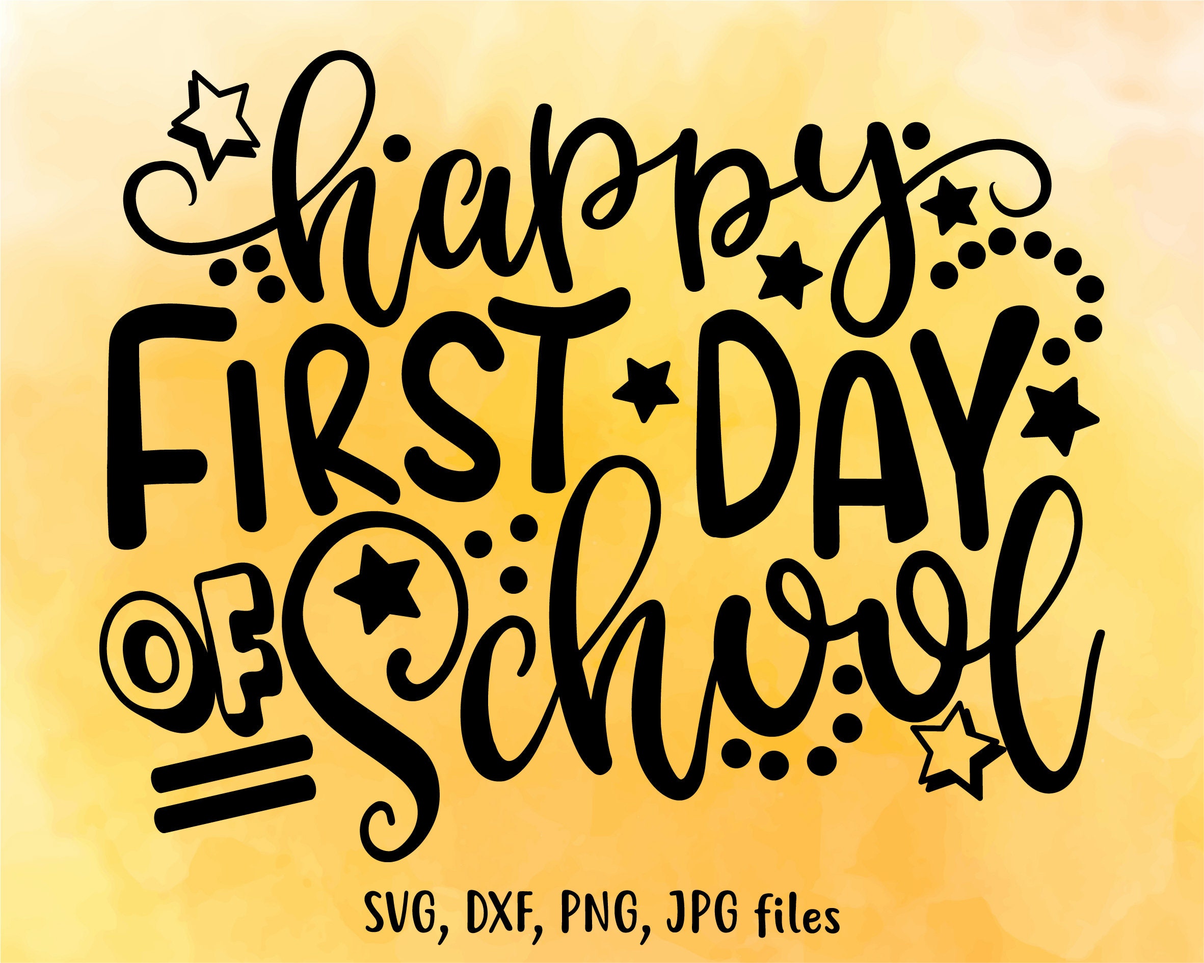 Back To School, 1st Day Of School Free Svg File - SVG Heart