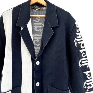 Vintage 1987 Jean Paul Gaultier Pour Equator Heavy Knit Blazer Jacket JPG Junior Gaultier Club Fashion Walter Van Beirendonck Avant Garde