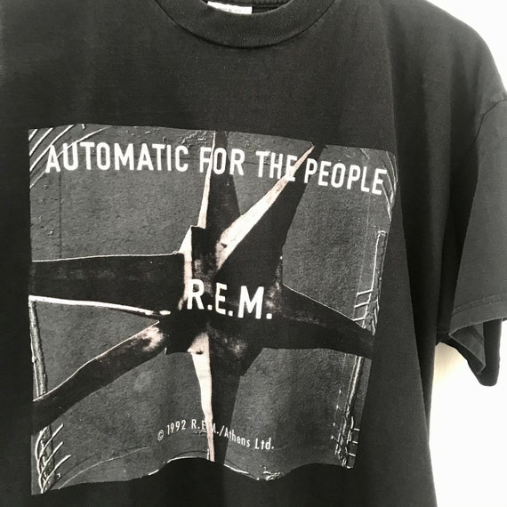 Vintage 1992 R.E.M. 2 Sided Print Tour Shirt 90's