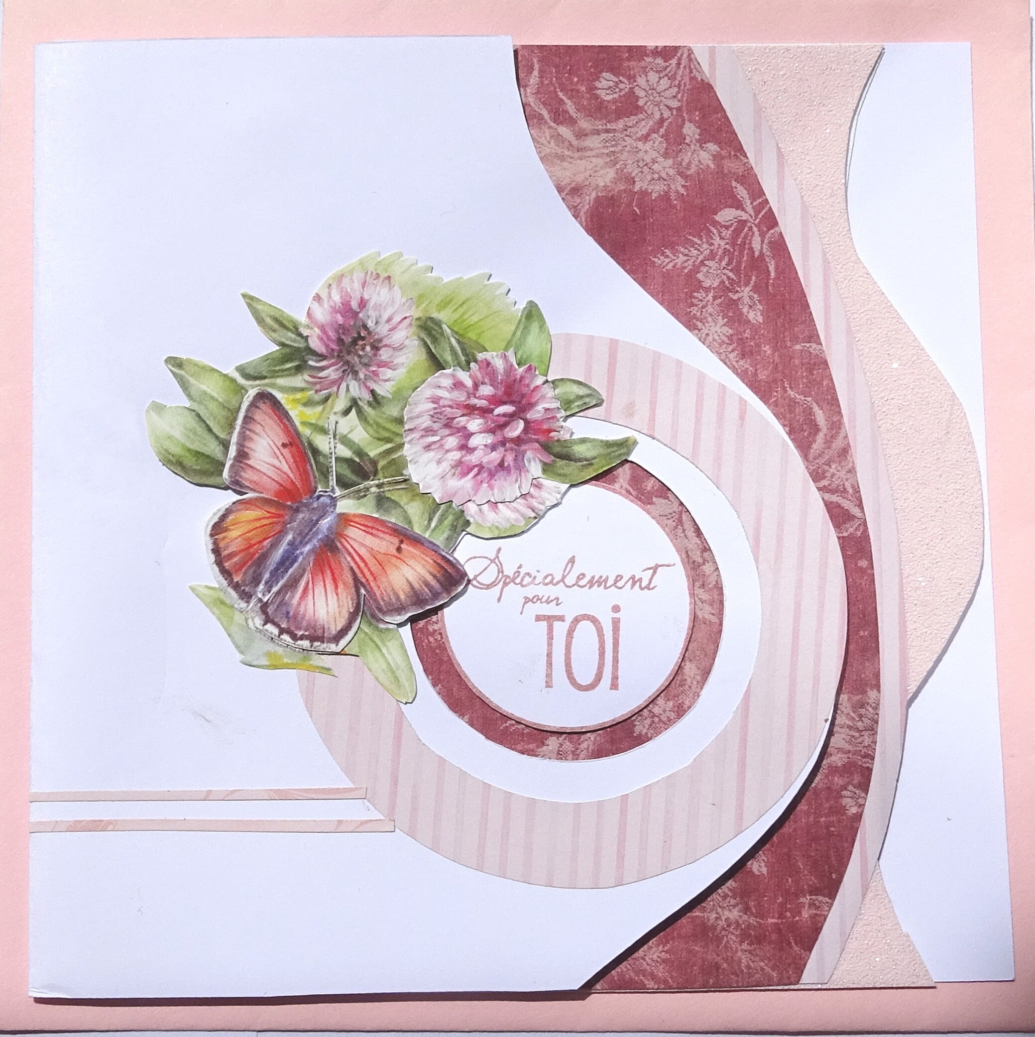 Card Happy Birthday Clover Flowers And Butterfly Azza Etsy Card Happy Birthday Clover Flowers And Butterfly Azza Etsy