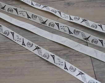 2 m 90 paris eiffel tower 9mm grosgrain Ribbon