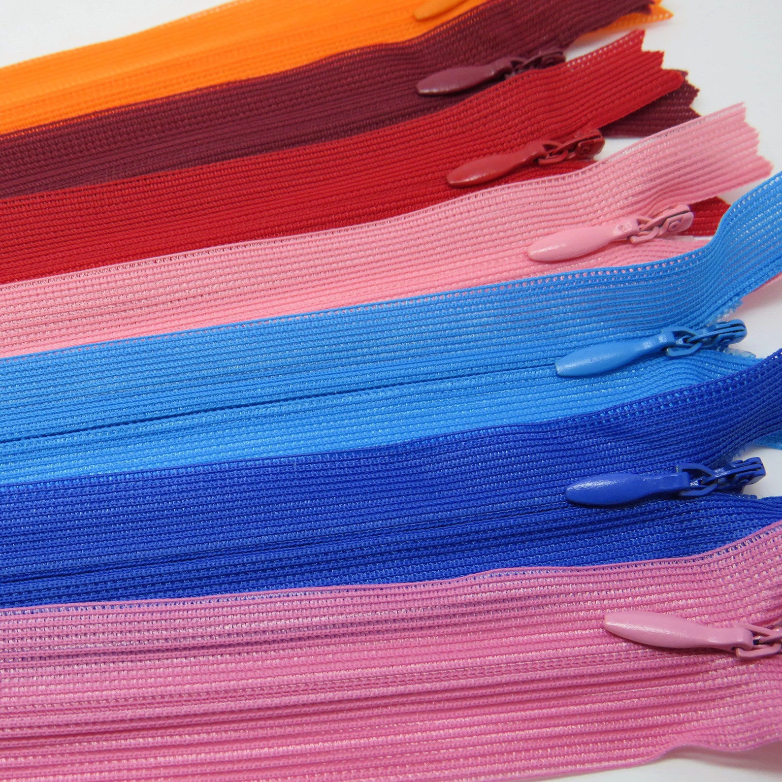 25cms Invisible Concealed Zips 10 Zippers for Dresses Etsy UK