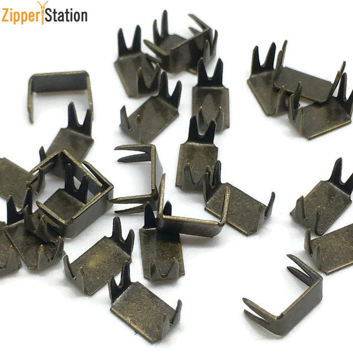 Zipper 5 Bottom Stop Zip Stopper Repair. Gold Silver and Etsy