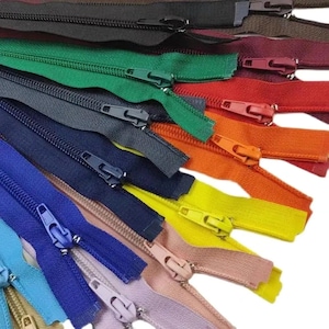 Nylon Open Ended Zips - No 5 Autolock Zipper - 22 Zip