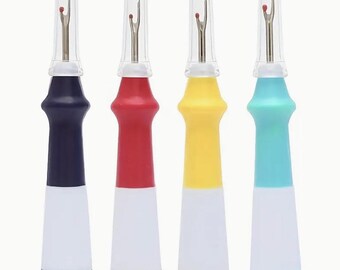 Ergonomic Seam Ripper: Stainless Steel Stitch Remover Tool.  Sewing essential for Alteration, Embroidery, and Craft Projects