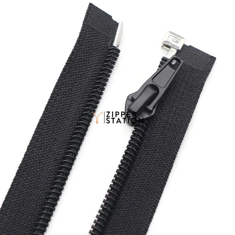 Zip Tech Zipper Loop Nylon Open Ended Zips - No 5 Autolock Zipper - 22 Zip Colours, With ...