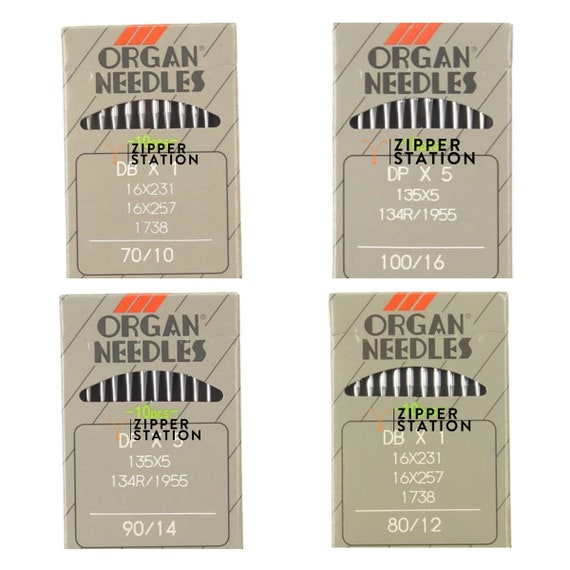 1955 SIZE:80 12 INDUSTRIAL SEWING MACHINE NEEDLES ORGAN DP X 5 135 X 5 134 R