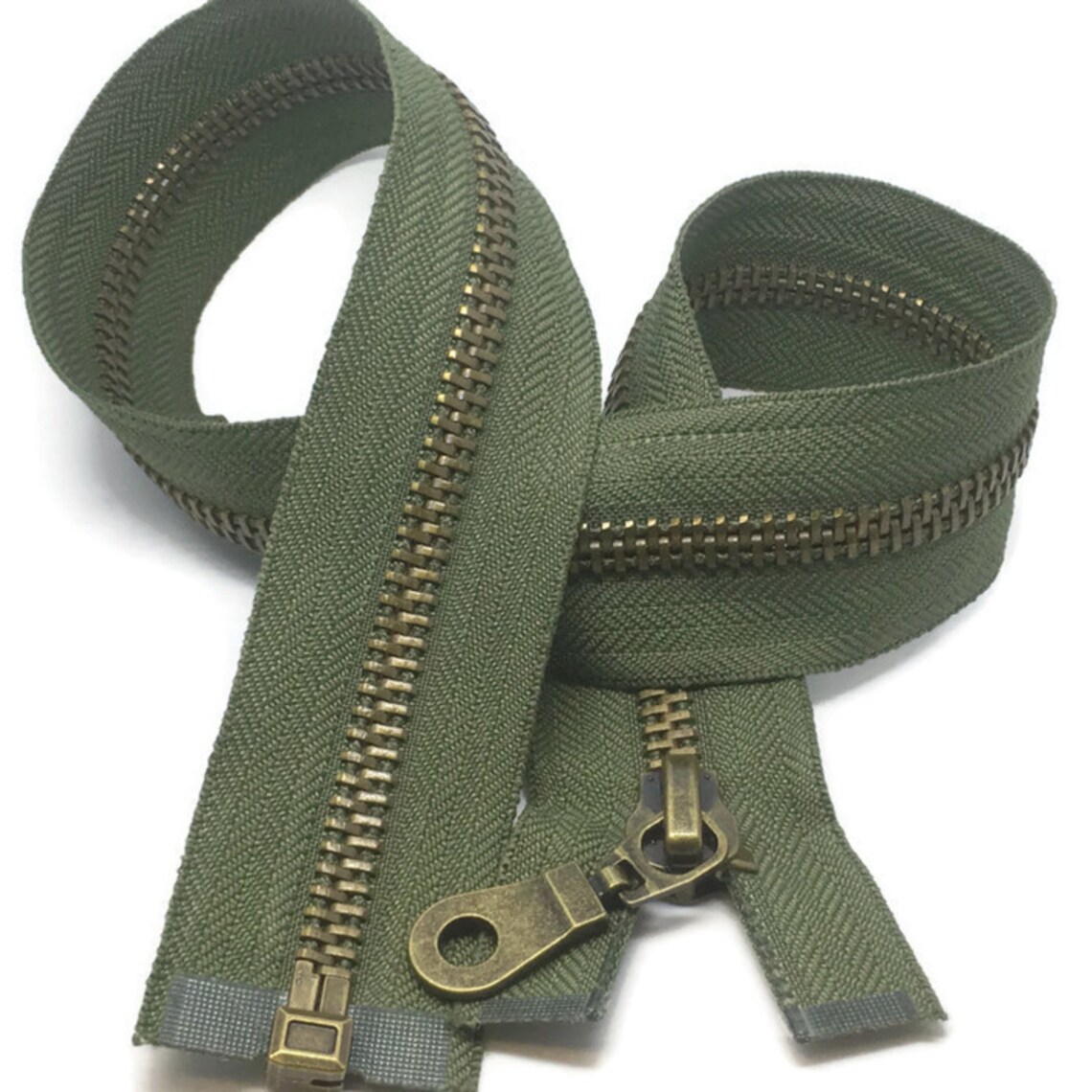 No8 HEAVY DUTY Antique Brass Metal Zips Black Brown Green Etsy UK