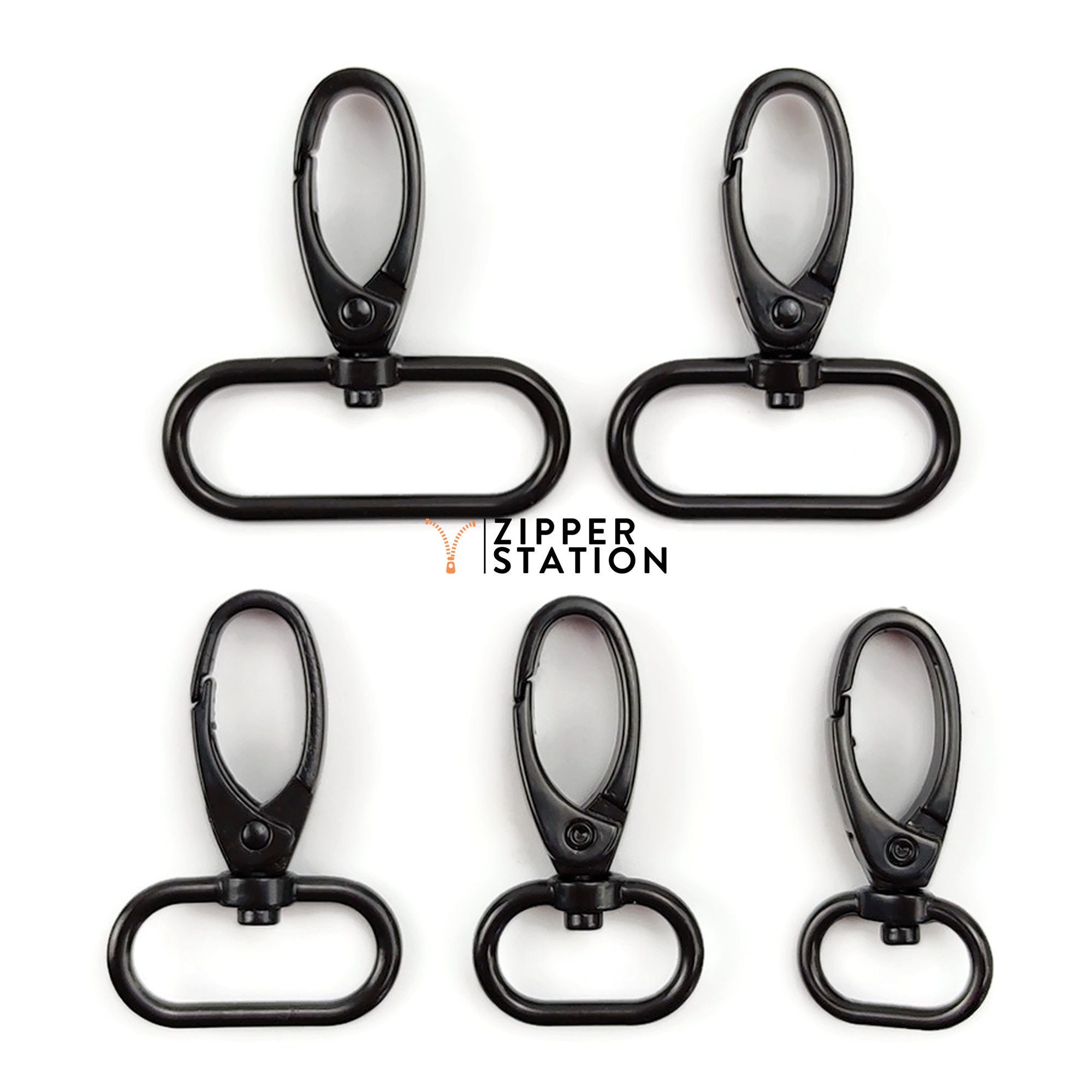 Black Metal Clasps Lobster Swivel Trigger Clips Snap Hook 5 Sizes From 16mm  to 38mm Webbing -  Canada