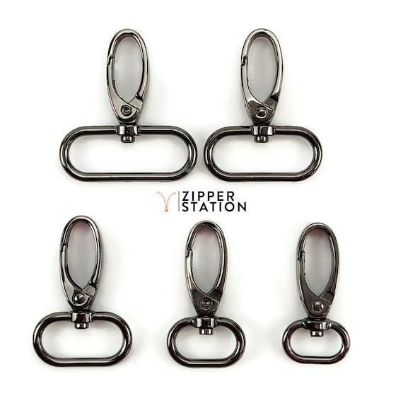 Gun Metal Clasps Lobster Swivel Trigger Clips Snap Hook 5 Sizes From 16mm  to 38mm Webbing -  Sweden