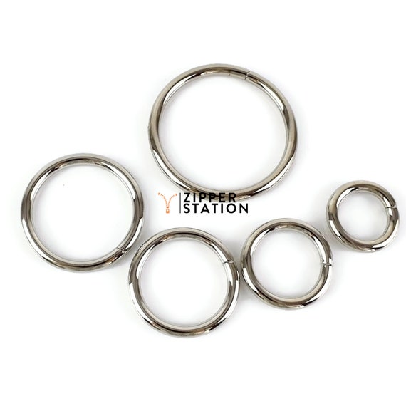 Silver Metal O Rings, Steel for Straps, Collars, Bag Making