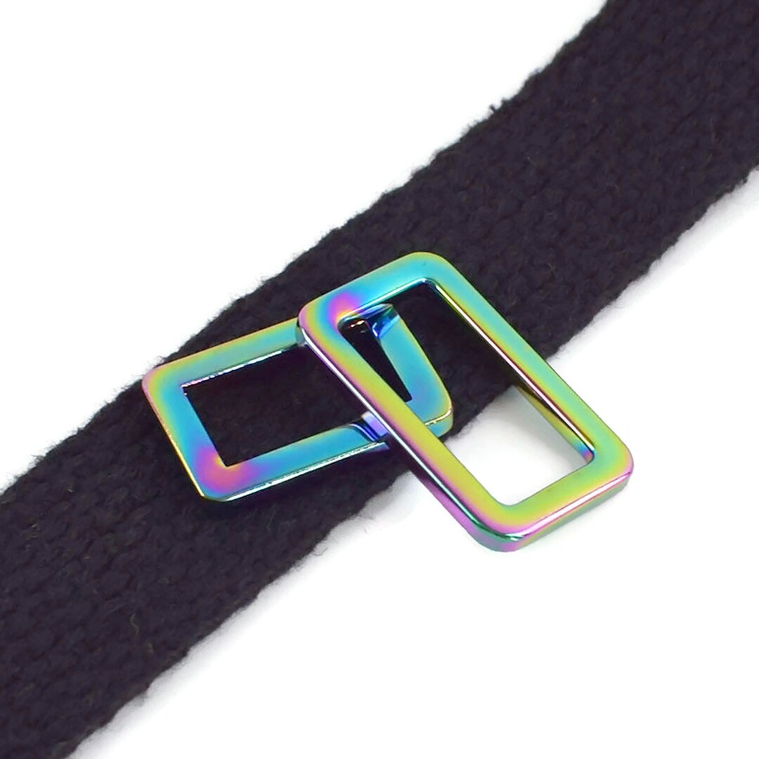 Anneau De Ceinture De Sangle, Anneau Rectangle En Métal Fine Artisanat Cousu Pour Sac à Main Pour Bricolage Pour Sac 3x25x15mm, 3/8x25x15mm