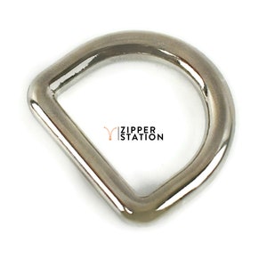 silver d ring, solid cast d-rings for bag making, dog leads and collars, purses and crafts