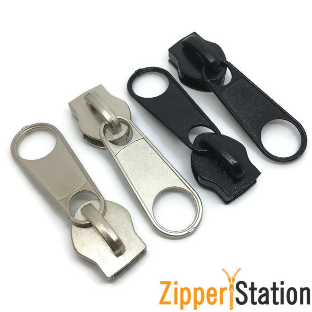 8pcs of Size 10 10mm Zinc Alloy Zipper Slider Replacement Repair