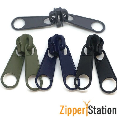 Set of zipper top and bottom stop for continuous zips, zip repair, #5 #8  #10