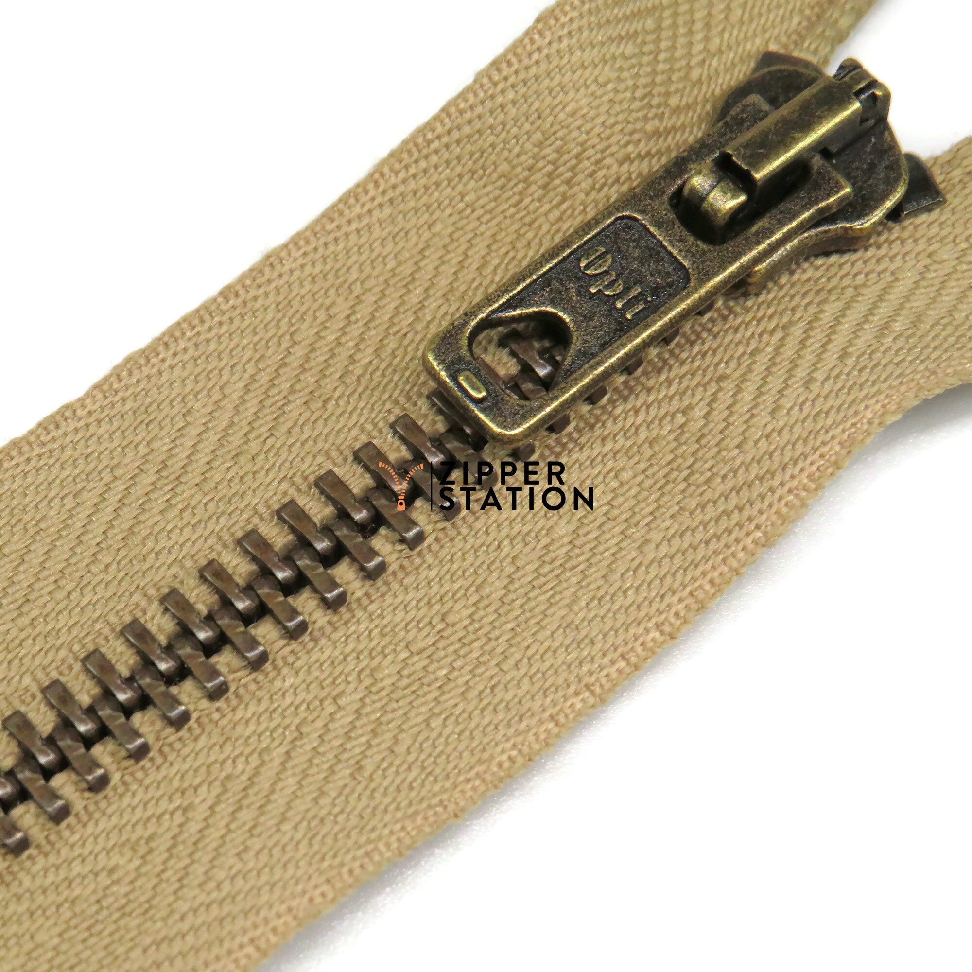 No5 Antique Brass Zips Open End Metal 5 Zippers 6 Colours Etsy UK