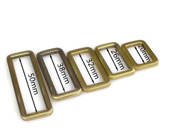 Brass Rectangle D Rings: Solid Cast Metal Loops for Straps