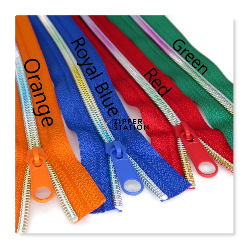 Rainbow Continuous 5 Nylon Coil Zip 17 Colours Craft Zipper Cases rainbow-continuous-5-nylon-coil-zip-17-colours-craft-zipper-cases