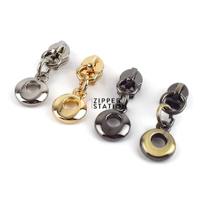 ROUND No3 Zip slides for Nylon Coil Zipper, pulls for continuous #3 zips