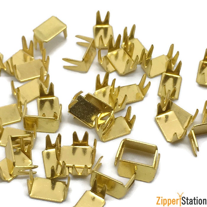 ROSE GOLD Metal Zipper Stopper for 5 Zipper Tape, Zip Stopper for Top and  Bottom, Rose Gold Colour Metal, Zipper Repair, UK Shop 