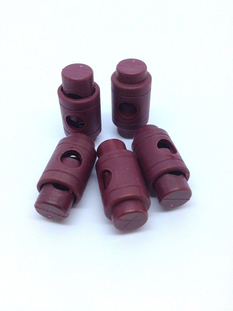 Toggle Cylinder Cord Lock End Spring Stopper - 18 Colours in Packs of 2 ...