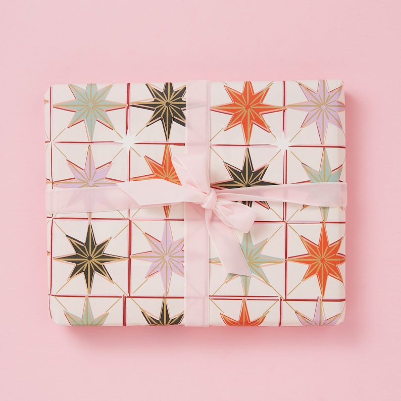Star Christmas Gift Wrap Gift Wrap Only