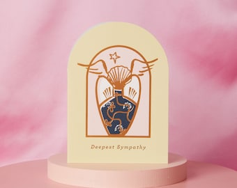 Deepest Sympathy | Support Card | Thoughtful Card | Grieving Card | Card for a friend | Sorry For your Loss