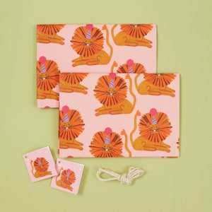 Party Lion -  Gift Wrap + Tags