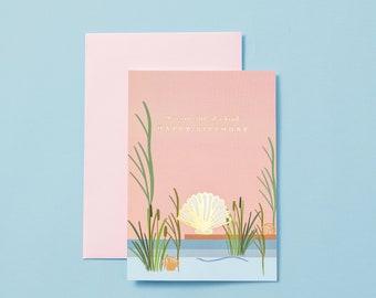 One of a Kind Birthday Card | Sea Shell Card For Her | Birthday Card | Birthday Card for Friend