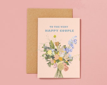 To the Very Happy Couple | Wedding Card | Anniversary Card | Love Card