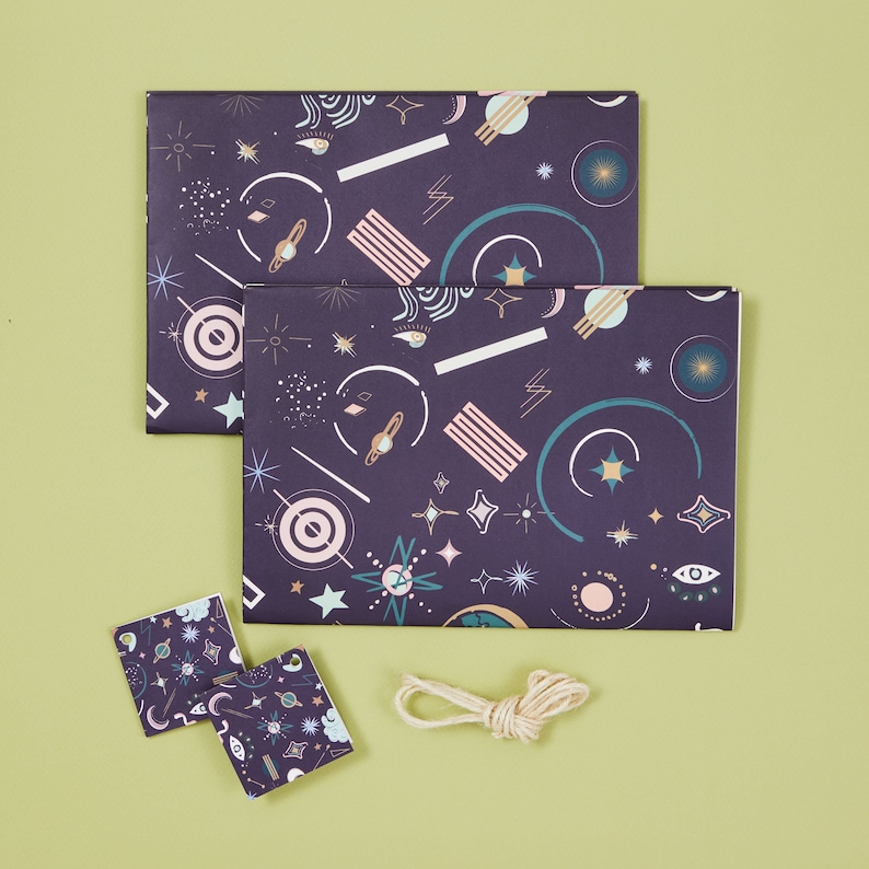 Cosmos Gift Wrap Gift Wrap + Gift Tag