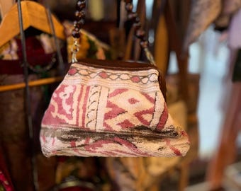 Upcycled Tapestry Handbag, Bohemian  Purse