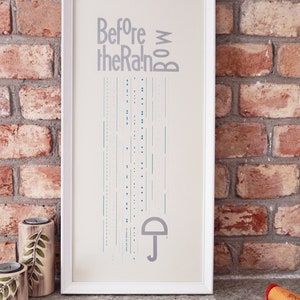 Rain of fonts - composizione tipografica a mano