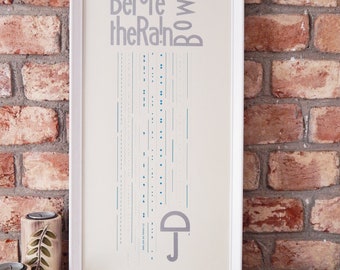 Rain of fonts - hand-made typesetting