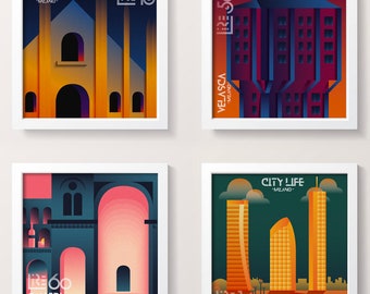 Milan in stamps