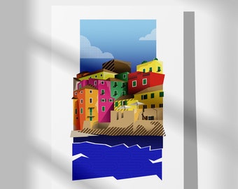 Boccadasse POP - Genoa (digital printing)