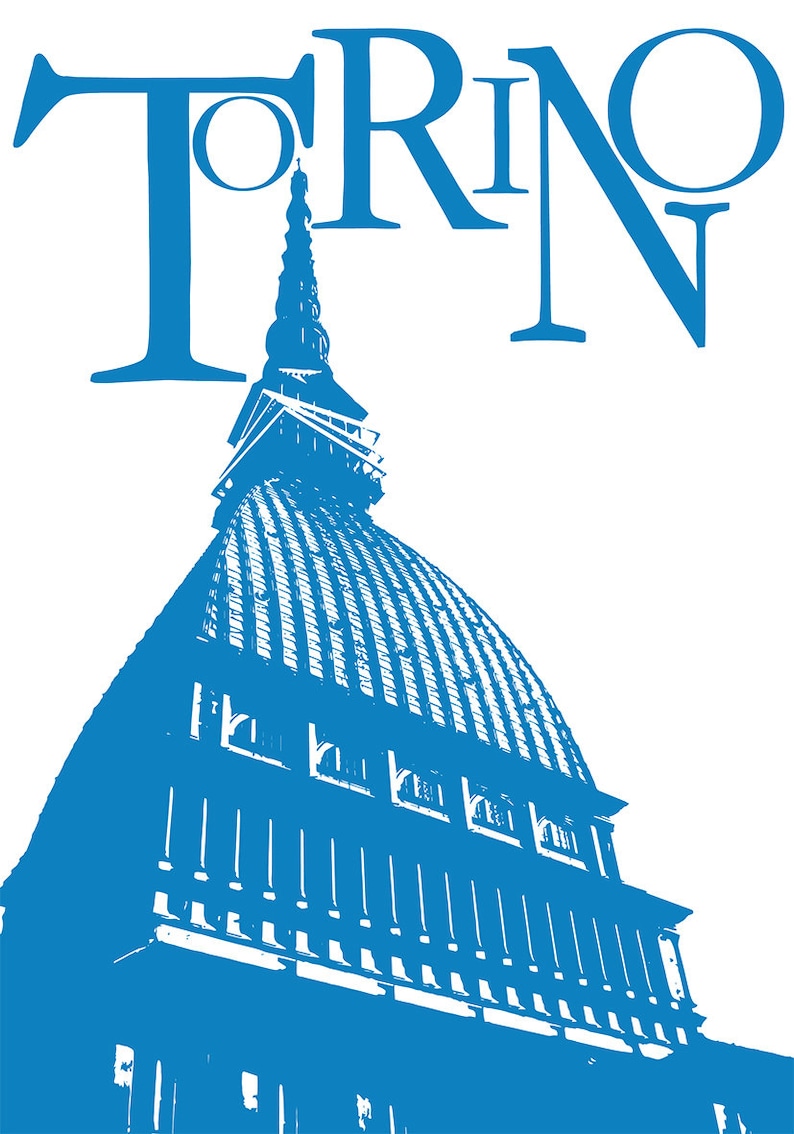 Torino Mole Antonelliana POSTER 70x100cm stampabile | Etsy