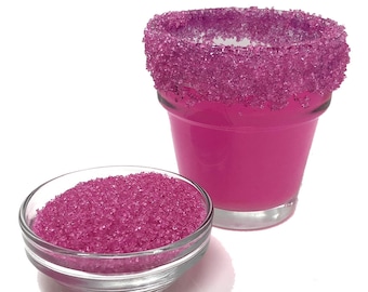 Snowy River Natural Pink Cocktail Zucker (1x4oz), Rimming Zucker, Cocktailgarnitur, Cocktail Rimmer, Cocktailsirup, Schleifzucker