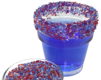 Snowy River All Natural Americas Cocktail Sugar (1x4oz) - Cocktail Rimming Sugar,  Beverage Rimmer, Decorating Sugar
