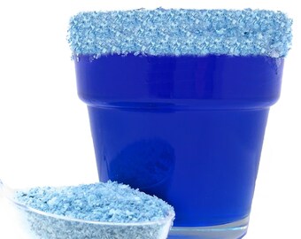 Snowy River Blue Speckle Cocktail Salt (1x4oz) - Blue Margarita Salt, rimming salt, cocktail garnish, beverage rimmer