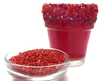 Snowy River All Natural Red Cocktail Sugar (1x4oz), Beverage Rimmer, Cocktail Rimmer, Decorazione di zucchero