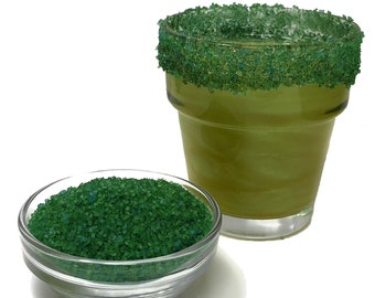 Snowy River All Natural Holly Green Cocktail Zucker (1x4oz) - Getränkerand, Cocktailgarnitur, Dekorationszucker