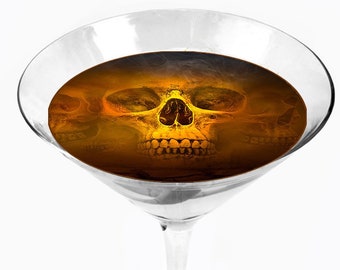 Snowy River Cocktail Toppers Skull (1x6Pack)