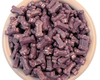 Ultimate Baker Purple Bones Sprinkles  (1x8oz) - Naturally Colored bows jimmies, sprinkles and shapes, cake decorating edible jimmies