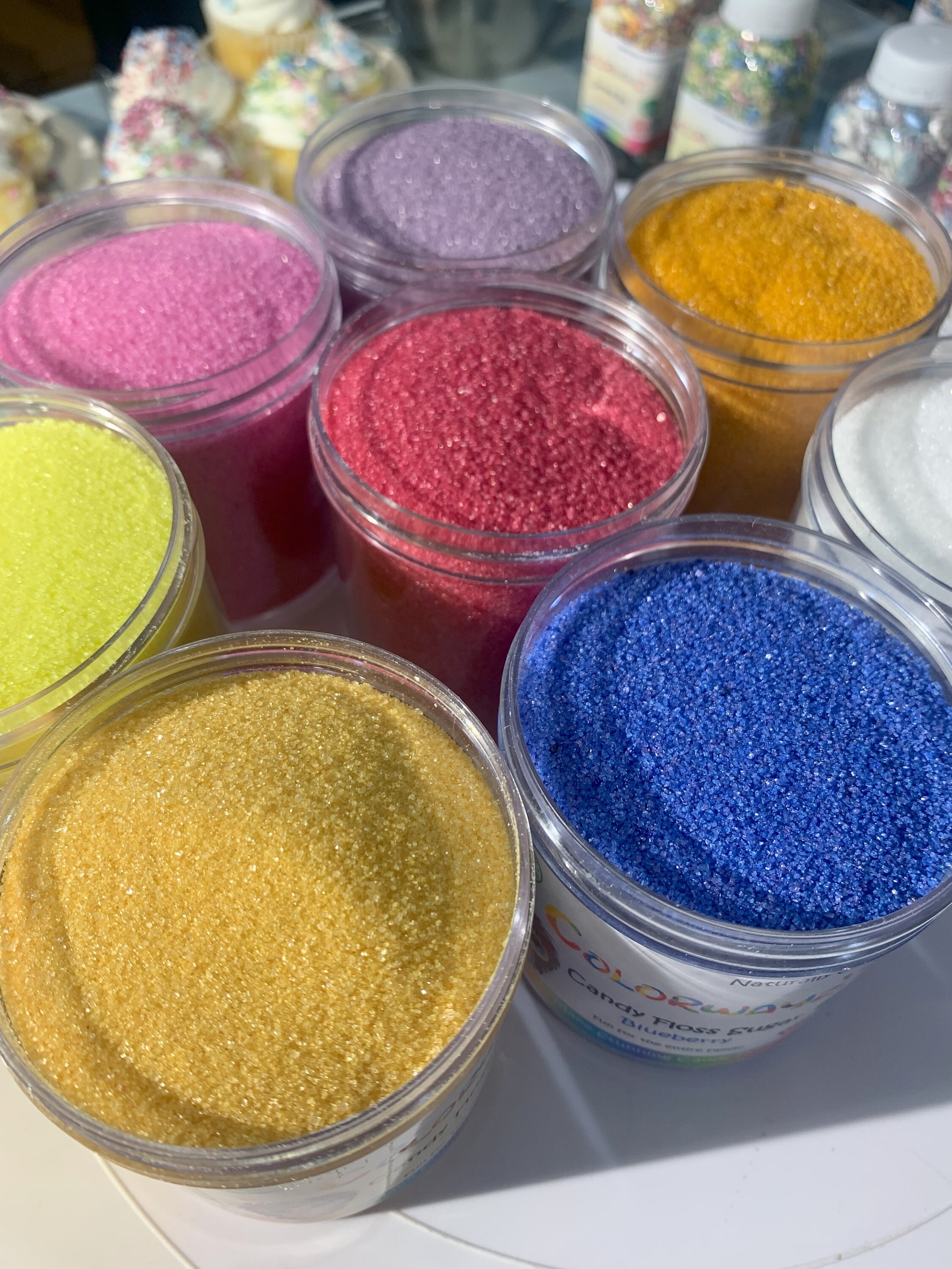 Colorwayz Natural Banana Cotton Candy Floss Sugar 1x5oz, Natural Candy Cane, Colored Sugar