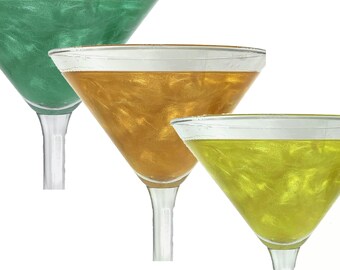 Snowy River All Natural St.Paddy's Cocktail Glitter Pack (3x4g), natural cocktail garnish, natural beverage glitter, st.patricks day party