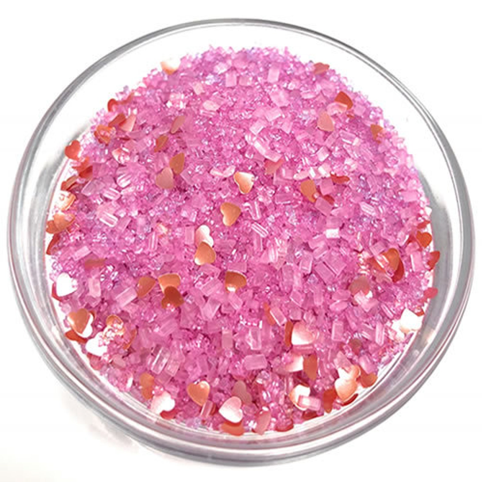 Ultimate Baker Edible Glitter Pink Hearts 3oz Etsy