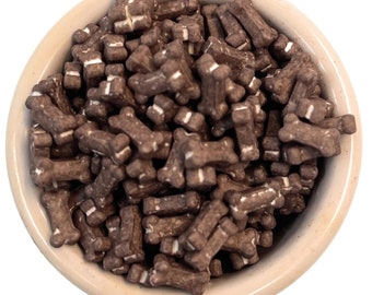 Ultimate Baker Platinum Bones Sprinkles  (1x8oz) - Naturally Colored bows jimmies, sprinkles and shapes, cake decorating edible jimmies