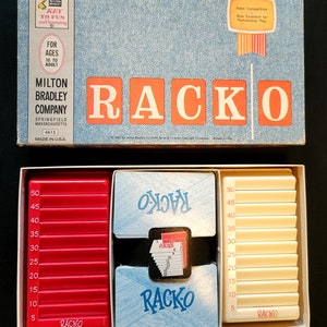 Rare Gem Vintage 1961 Milton Bradley Rack-O Game Excellent Condition 100% Complete